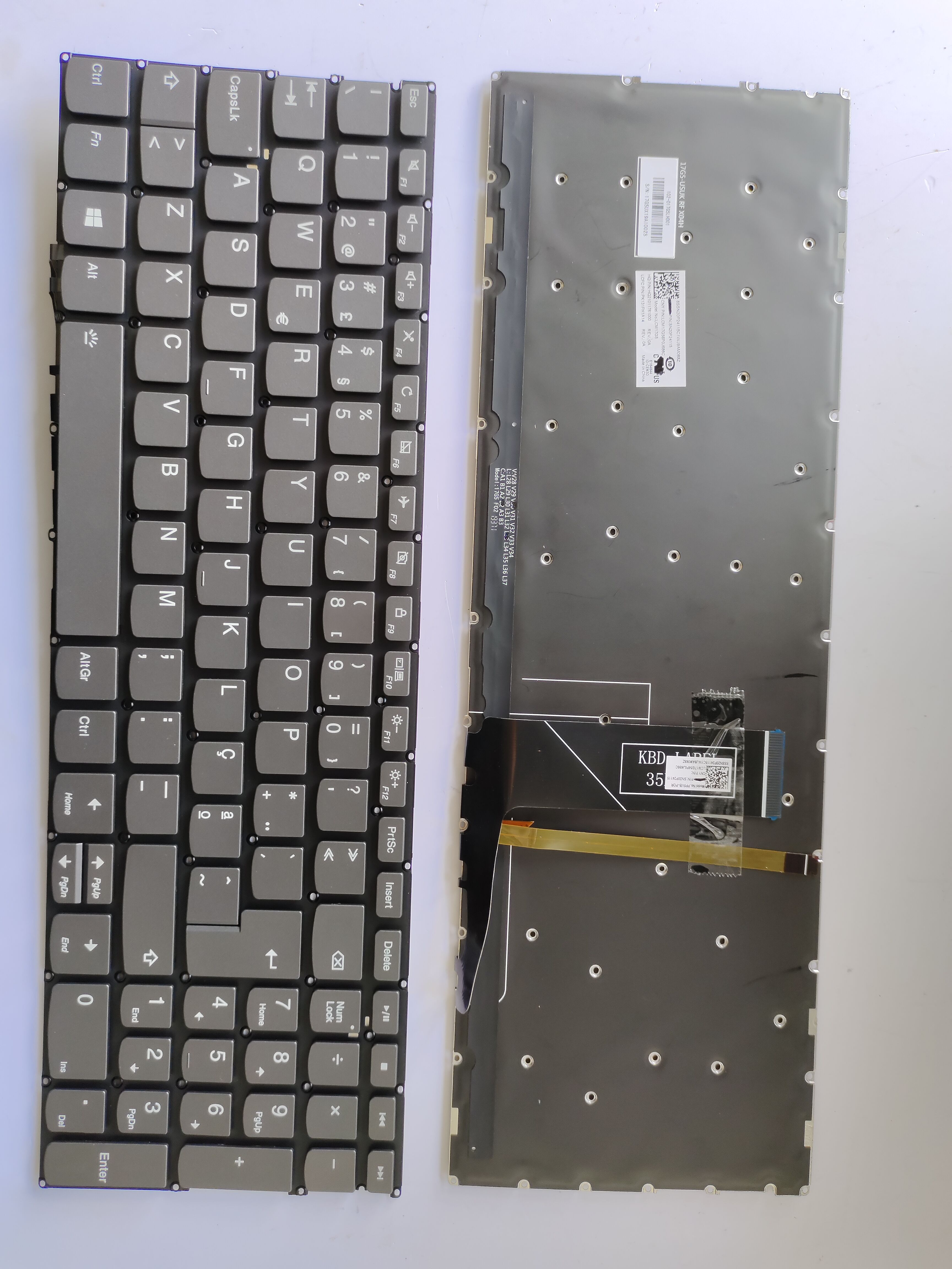 Picture of New Replacement Laptop Keyboard For LENOVO C740-15/S540-15/S340-15/E53-80 Grey Backlit PO Layout